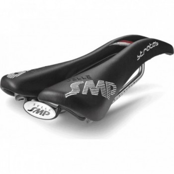 Sella Stratos 131mm Nero 2018 in Pelle e Acciaio Inox per Strada e Offroad - 1 - Selle - 8032568520463