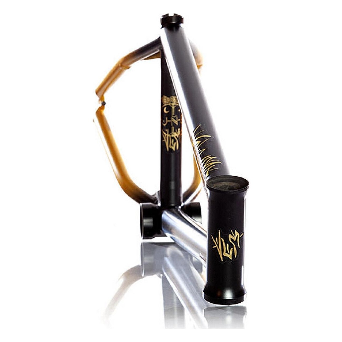 Telaio Volume Velocity 21' Black/Gold Fade di Victor Munoz - Prestazioni e Stile in CrMo - 6 - Telai - 8100064433462