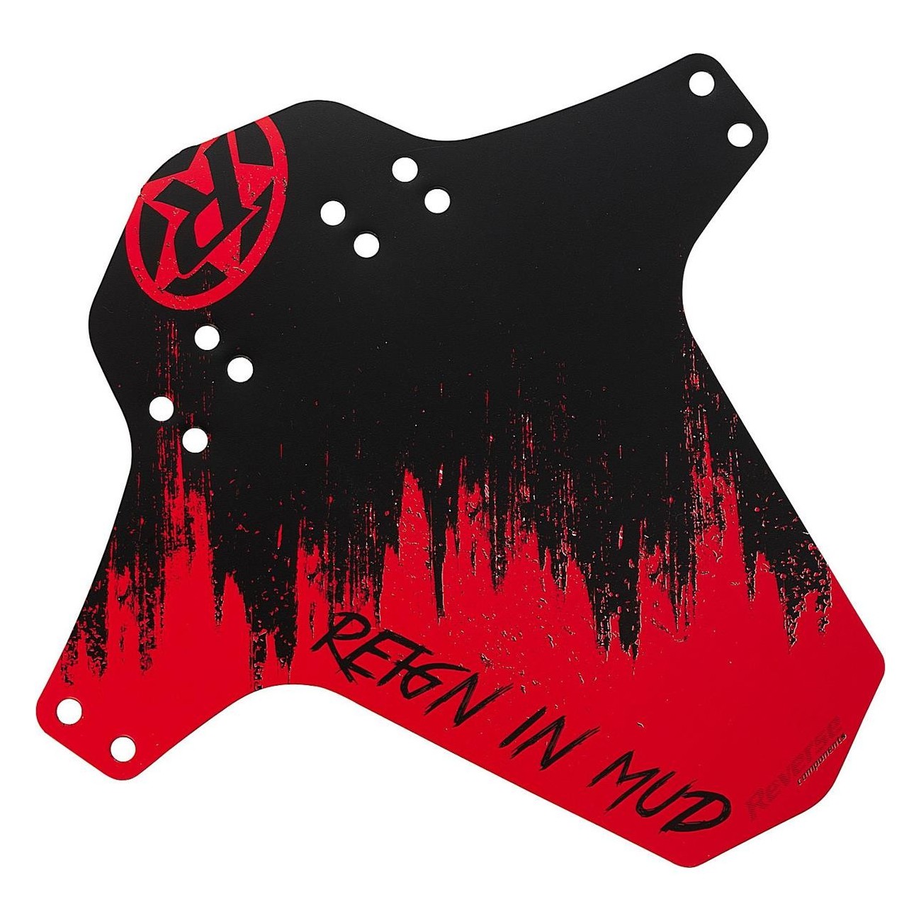 Reverse Mudfender Red/Black: Versatile Protection and Style for Your Bike - 1