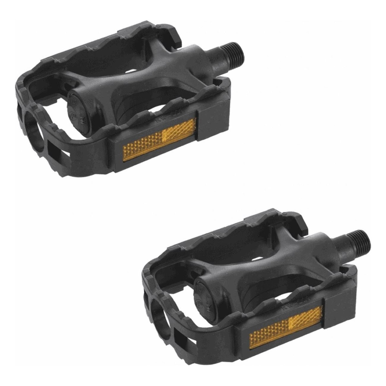 FPD MTB Pedals in Black Nylon 101x77 mm for Offroad - Lightweight and Reliable - 1