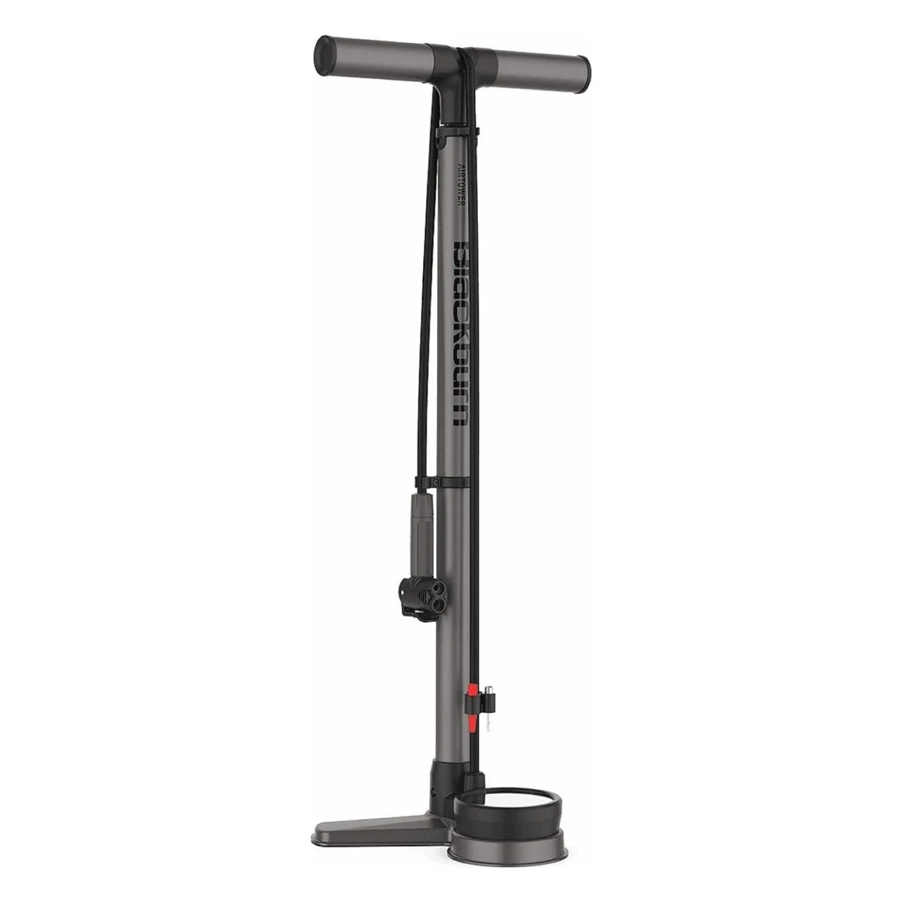 Blackburn AirTower 6 Floor Pump with Gauge, 11 Bar, Compatible with Presta, Schrader, Dunlop - 1