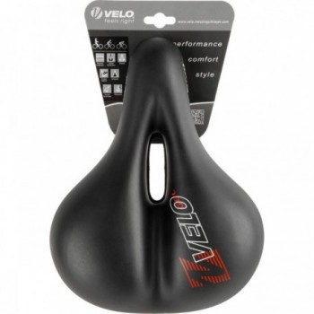 Sella VELO Plush Gel Elasto 275x213 mm con Telaio in Acciaio e Sospensione in Elastomero, 843 g - 4 - Selle - 0887539039233