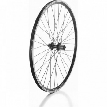 28 Rear Wheel in Aluminum for Road Bike 8/9 Speed, Tubeless Compatible - 1