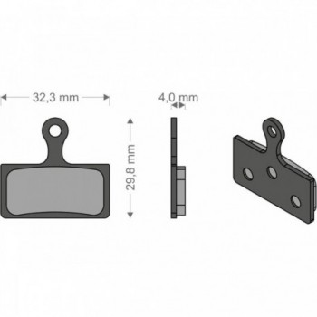 Organic Brake Pads for Shimano XTR, SLX, Alfine, Deore, FSA, Rever - 1