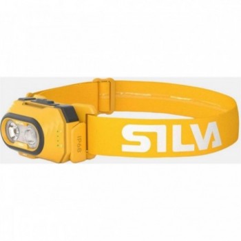 Lampe Frontale Silva Explore 5 Jaune - 700 Lumens, Étanche IP68, Idéale pour Aventures Nocturnes - 1