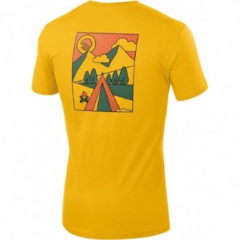 T-shirt unisex Basecamp arancione chiaro XXL cotone bio GOTS trekking - 2 - T-shirt e Camicie - 8014044013768