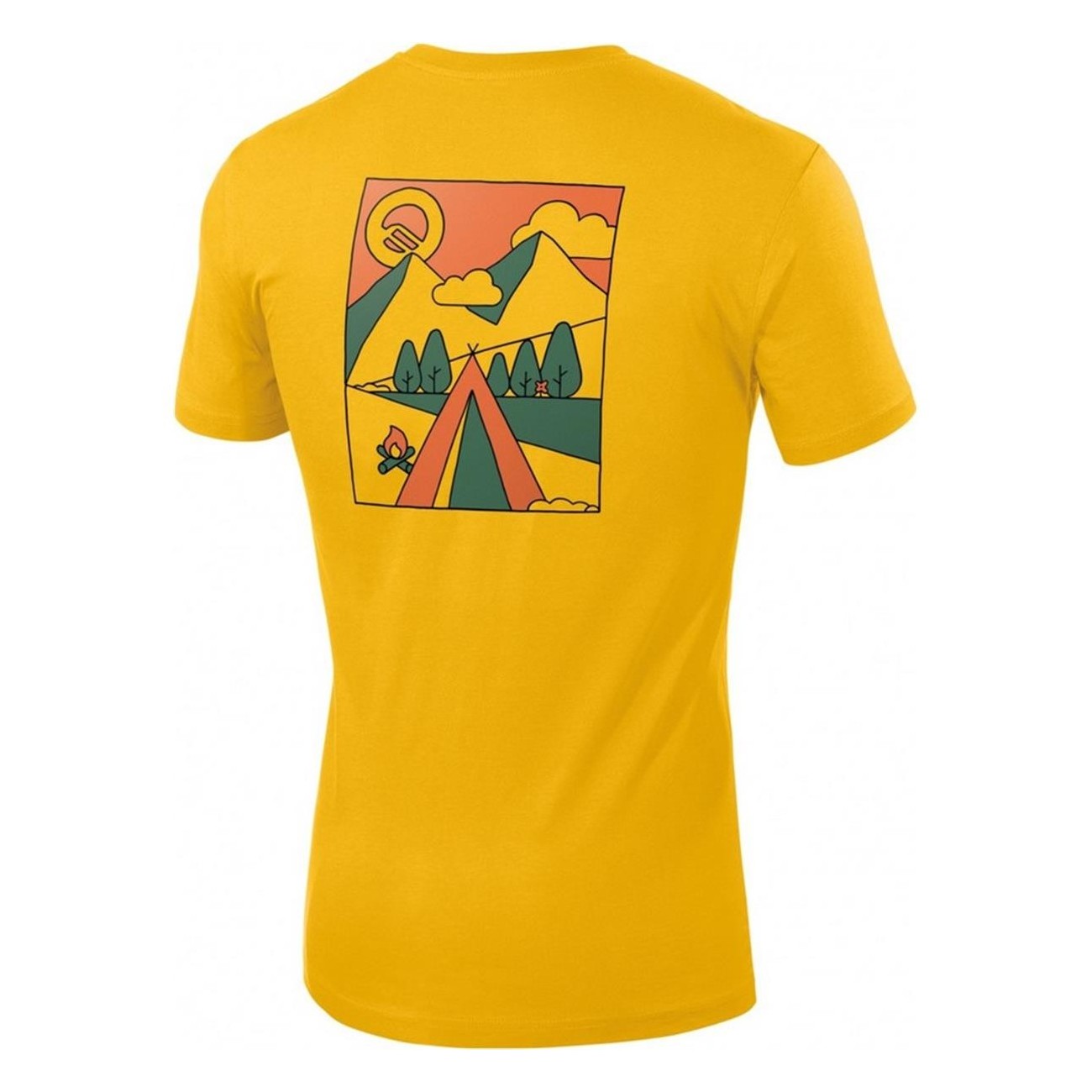 T-shirt unisex Basecamp arancione chiaro XXL cotone bio GOTS trekking - 2 - T-shirt e Camicie - 8014044013768