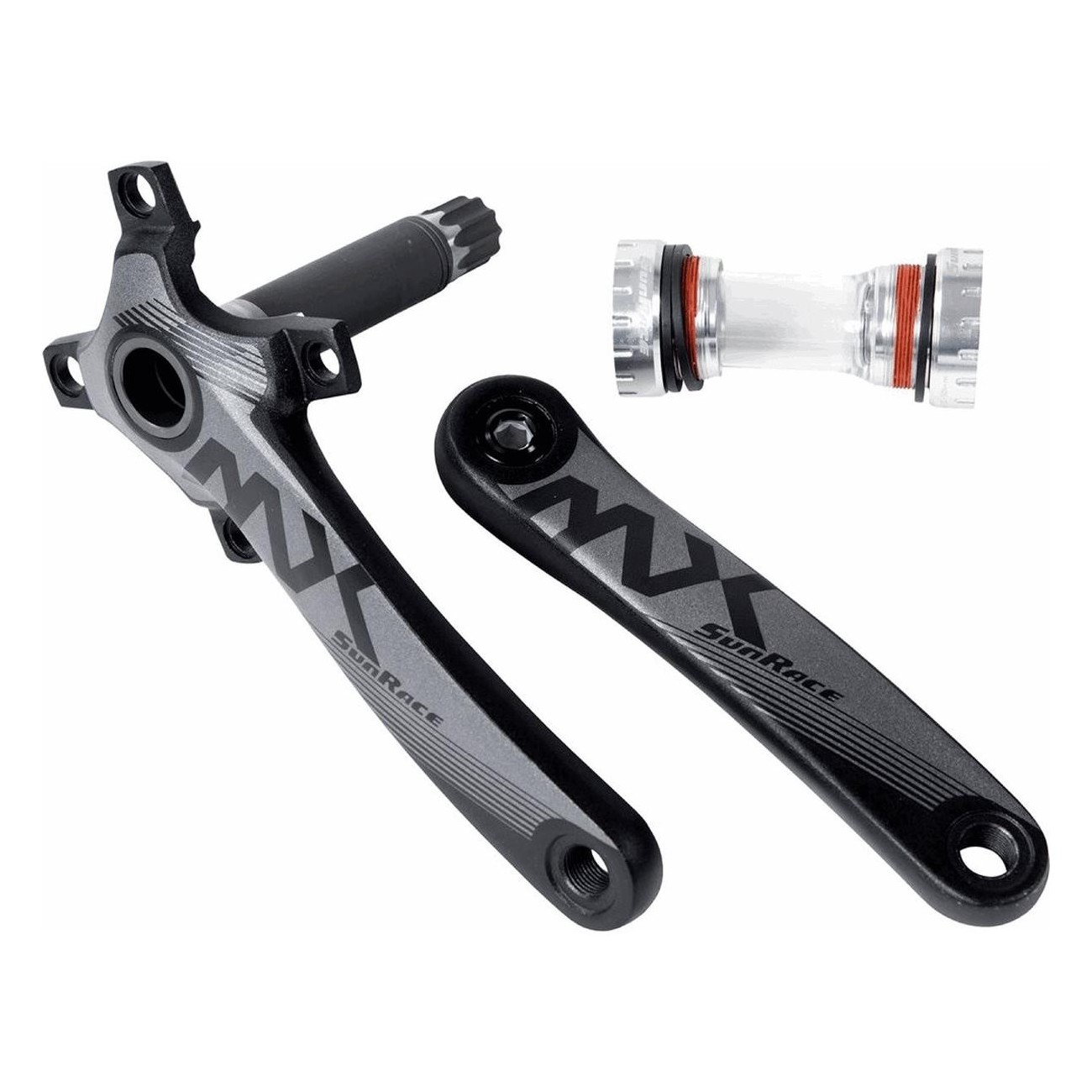 SUNRACE MTB Crankset 1x12V 96mm 175mm with Bottom Bracket Included - 1