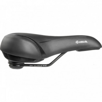 Selle City Comfort Velo Fit Townie Noir Argent 270x180 mm avec Éponge Légère - 2