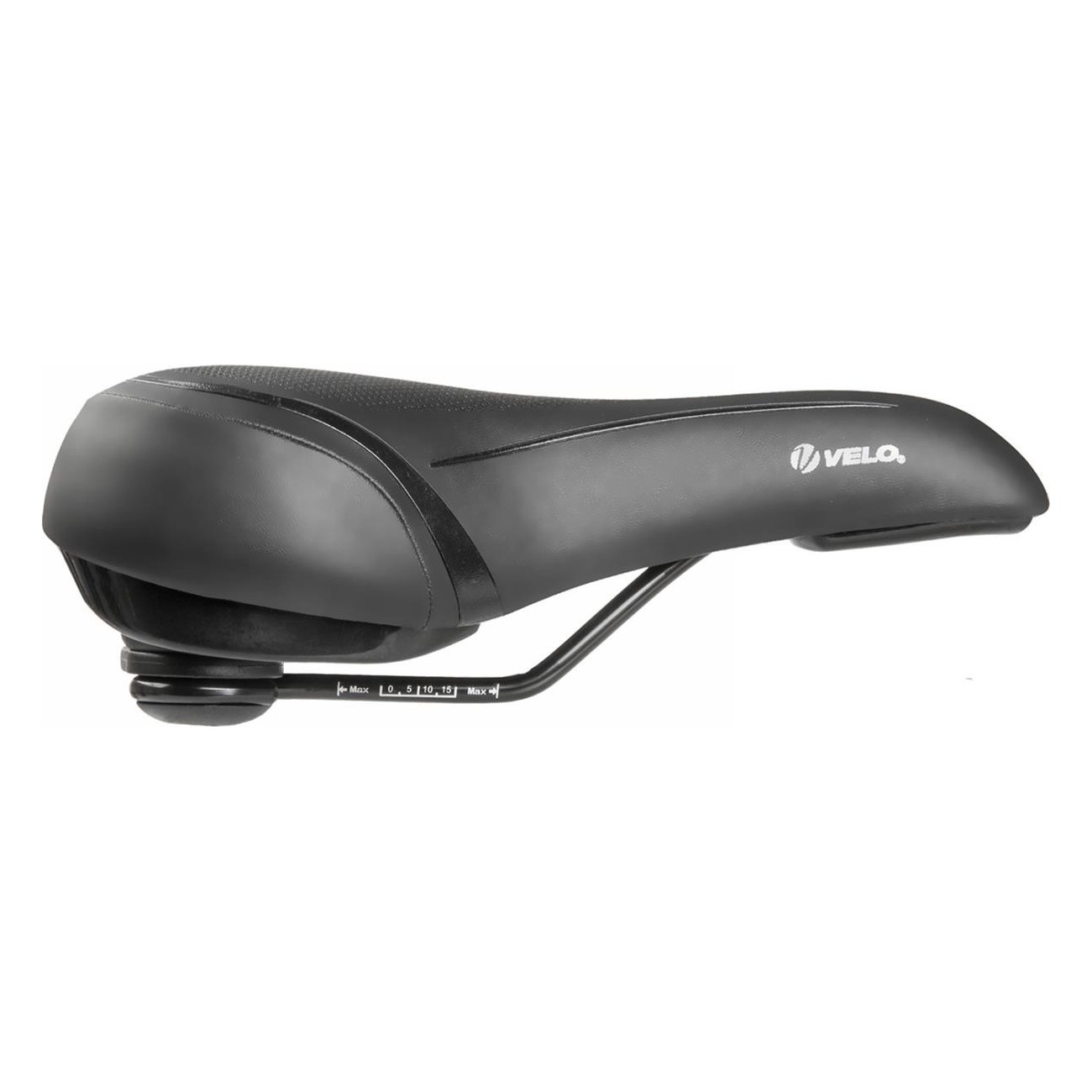 Selle City Comfort Velo Fit Townie Noir Argent 270x180 mm avec Éponge Légère - 2