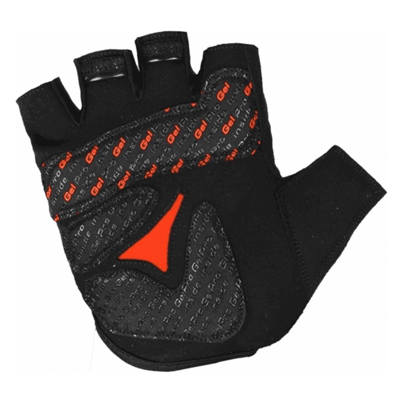 Black Short Gloves Size M with Shock-Absorbing Gel and Ventilation - 2