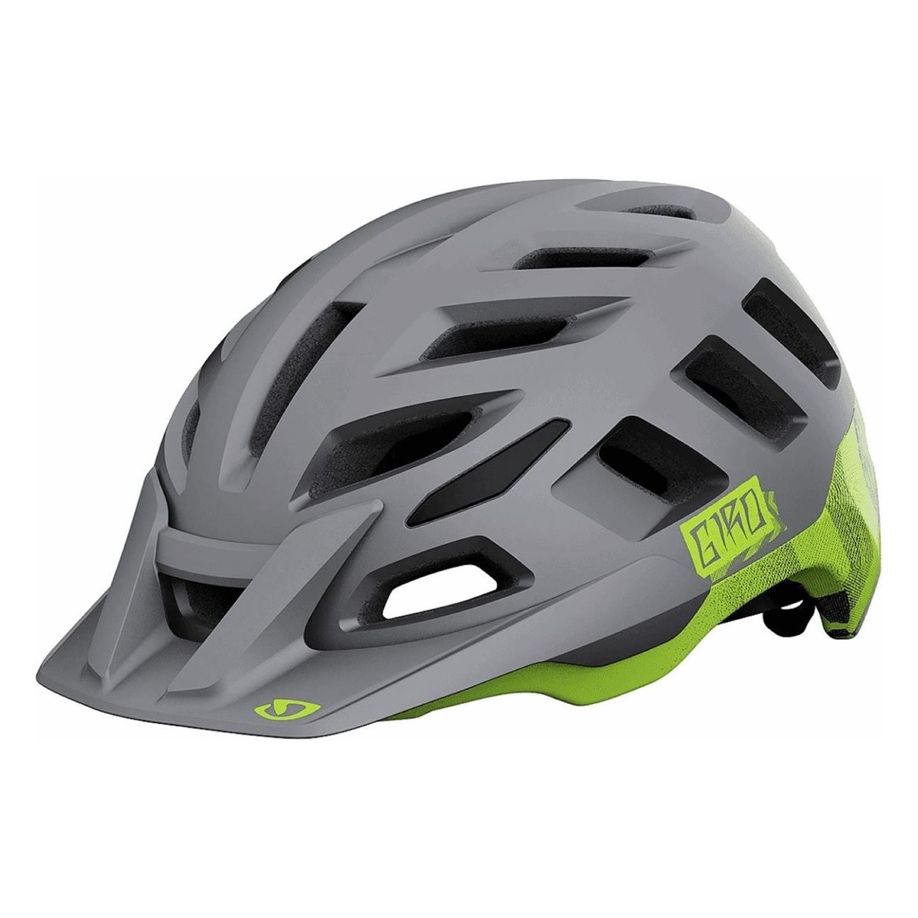 Casco Radix Negro/Lima Talla M 55-59 cm - Ligero, Ventilado y Seguro para Trail - 1