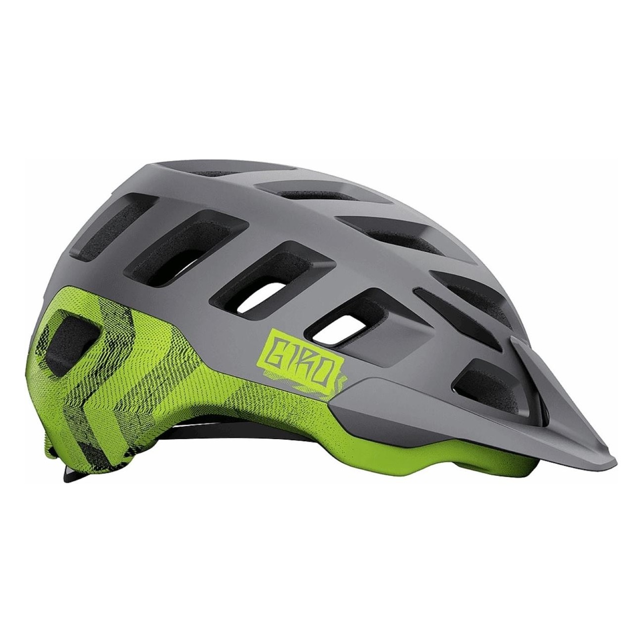 Casco Radix Negro/Lima Talla M 55-59 cm - Ligero, Ventilado y Seguro para Trail - 4