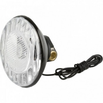 ANLUN EK 6V/2.4W 77mm Black Front Light with Integrated Reflector and Cable - 1