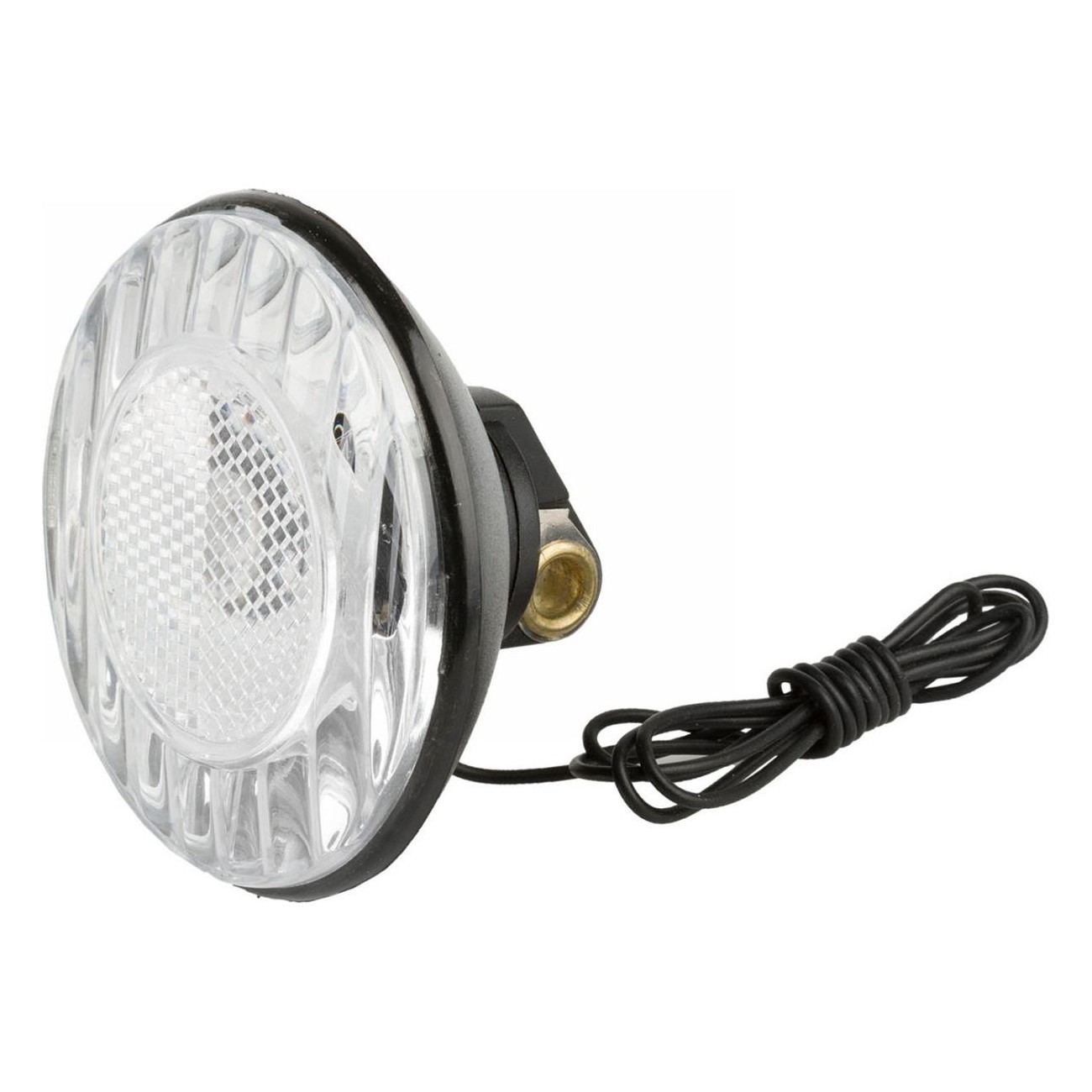 Luz Frontal ANLUN EK 6V/2.4W 77mm Negra con Reflector Integrado y Cable - 1