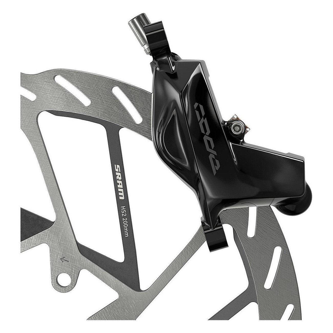 Freno Anteriore Sram Level Silver Stealth Nero - 2 Pistoni, Cavo 950mm, Senza Rotore/Adattatore - 3 - Pinze e comandi - 07108458