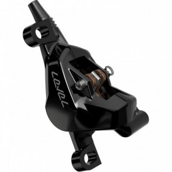 Freno Anteriore Sram Level Silver Stealth Nero - 2 Pistoni, Cavo 950mm, Senza Rotore/Adattatore - 4 - Pinze e comandi - 07108458