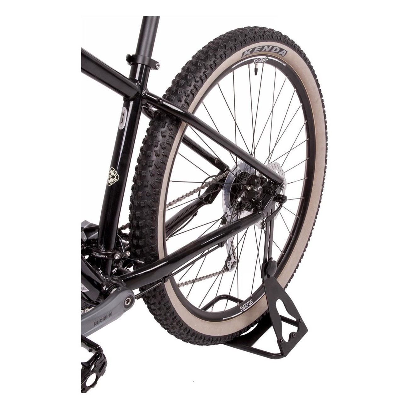 Chopstand Apart Bicycle Stand, Adjustable Height, Black Steel, for 12'-29'' Wheels - 4