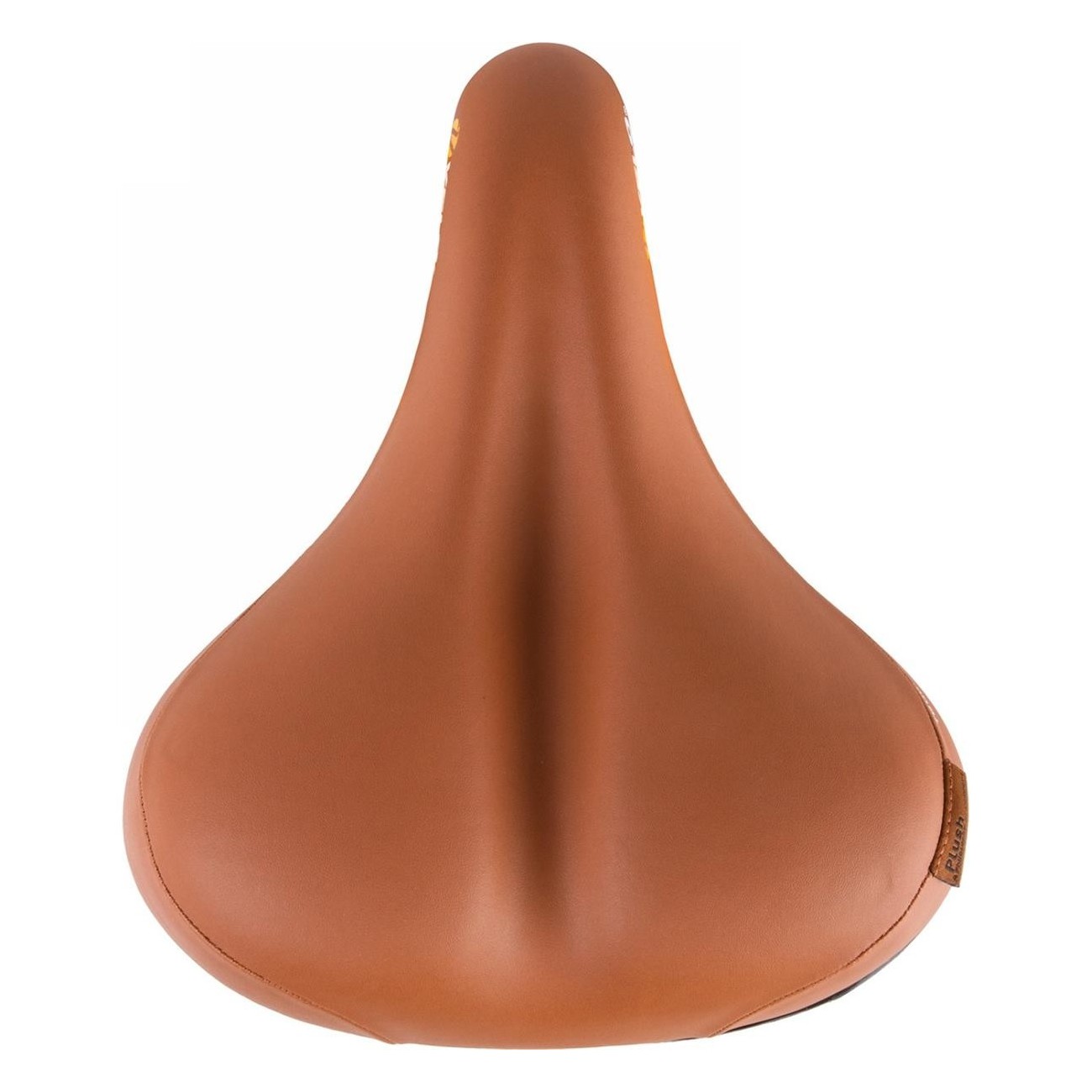 Velo Tour Ela Gen Brown Leather Saddle with Elastomer, 264x220 mm - 3