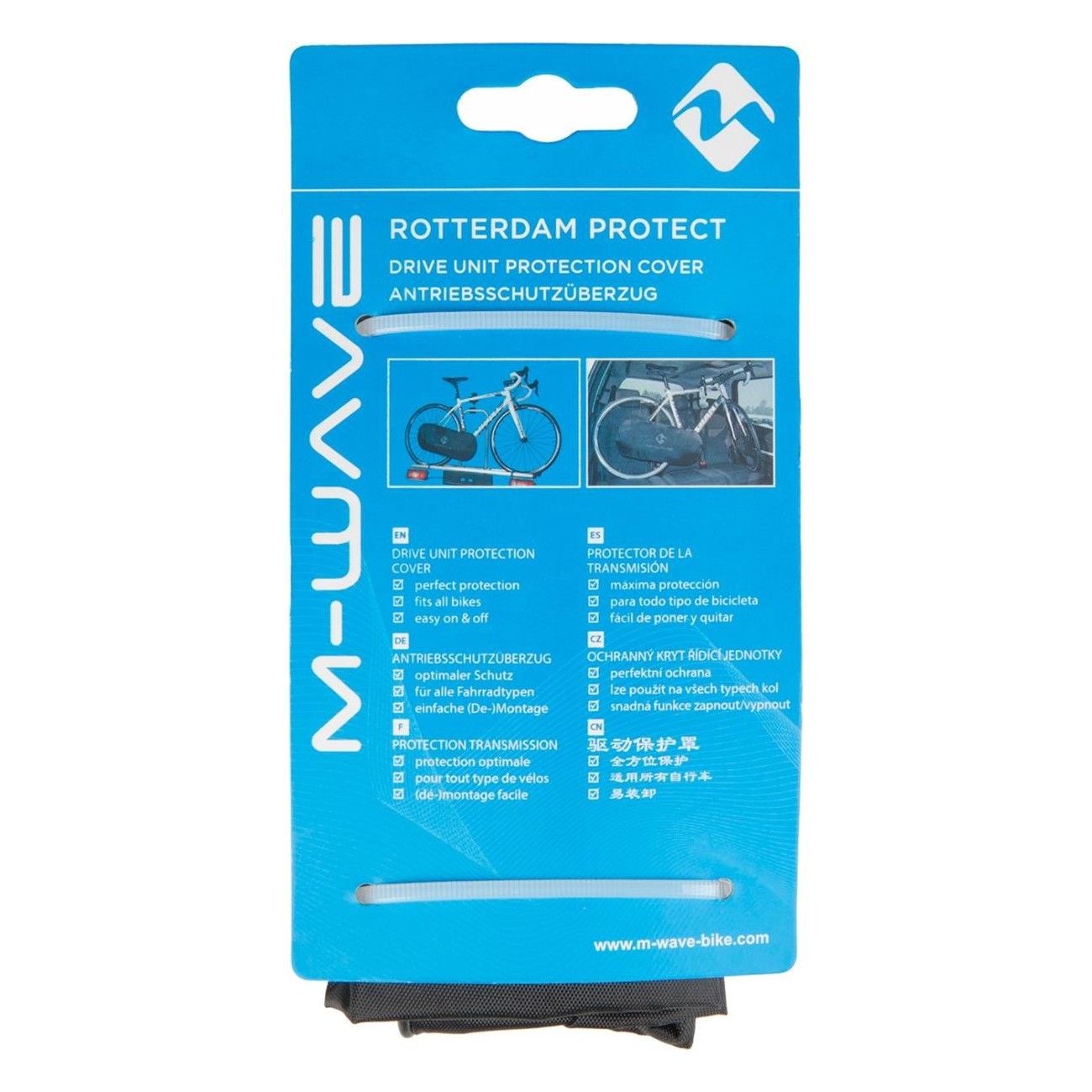 Borsa Protettiva M-Wave Rotterdam Protect Drive Nero per Trasporto Bicicletta - 4 - Borse e bauletti - 4015493120568