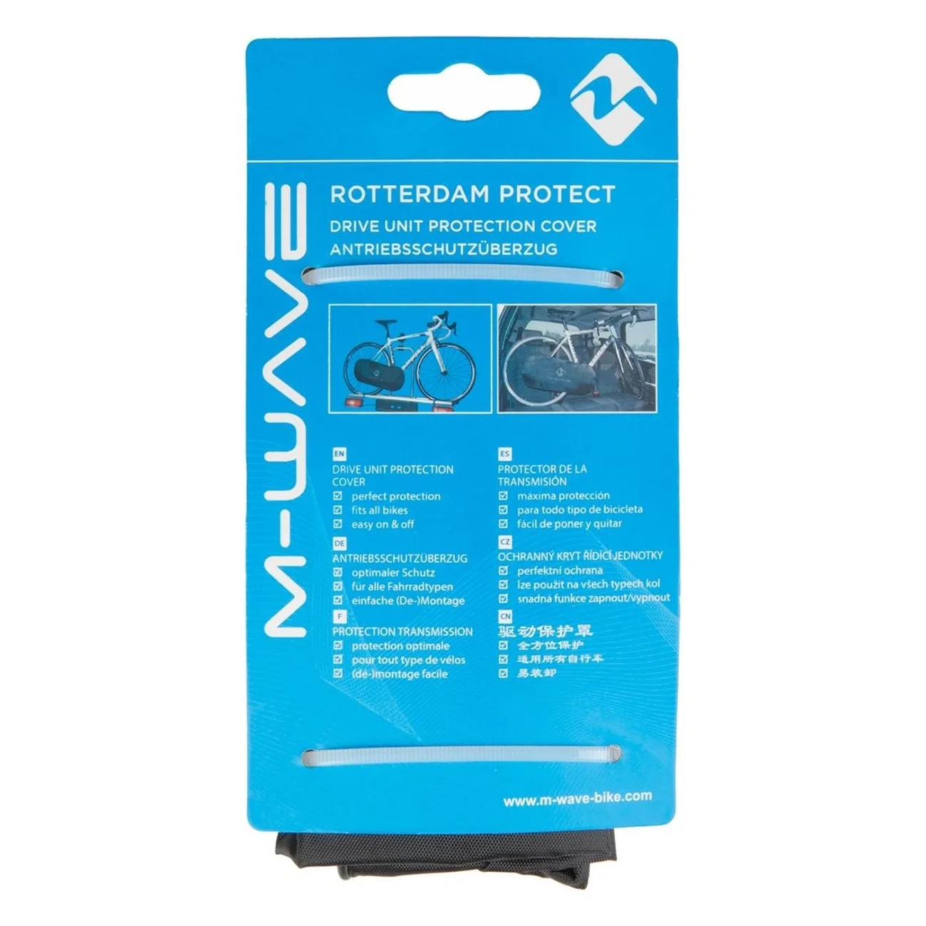 Sac de Protection M-Wave Rotterdam Protect Drive Noir pour Transport Vélo - 4