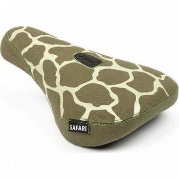 Safari Pivotal Fat Saddle Green with Giraffe Pattern - Reed Stark Signature - 1