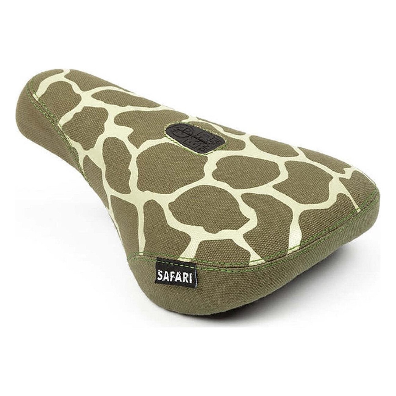 Safari Pivotal Fat Saddle Green with Giraffe Pattern - Reed Stark Signature - 1