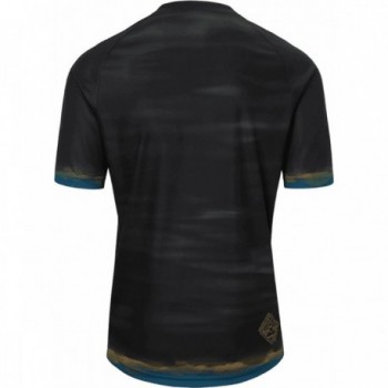 Maglia Estiva Roust Nero/Fantasia Arancio Blu Taglia L - Comfort e Ventilazione per Giornate Calde - 2 - Maglie - 0768686448652