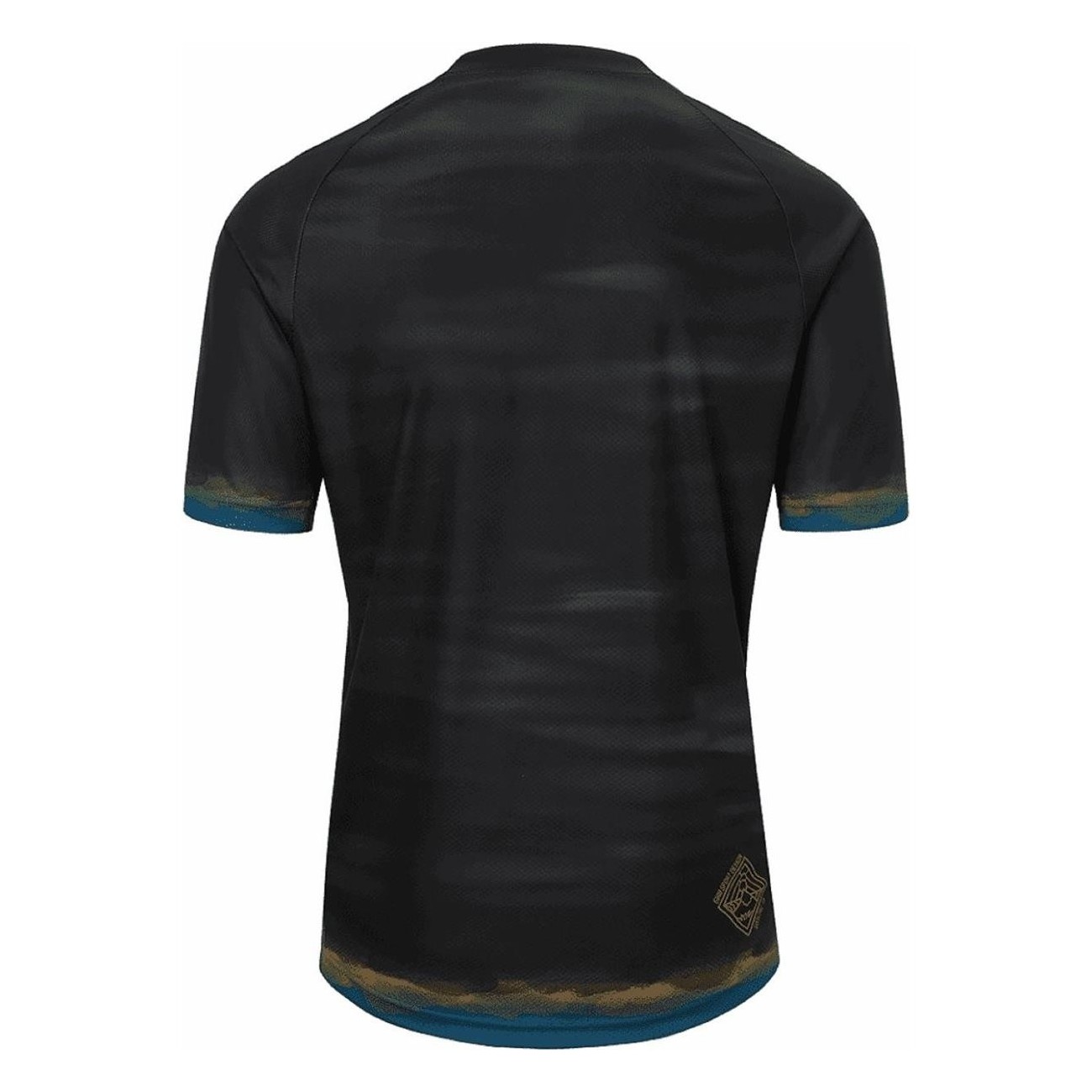 Maglia Estiva Roust Nero/Fantasia Arancio Blu Taglia L - Comfort e Ventilazione per Giornate Calde - 2 - Maglie - 0768686448652