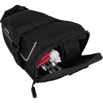 MTB Z Light Pack M 0.9L Waterproof Saddle Bag, Black with Zip Closure - 3