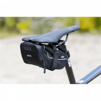 MTB Z Light Pack M 0.9L Waterproof Saddle Bag, Black with Zip Closure - 4