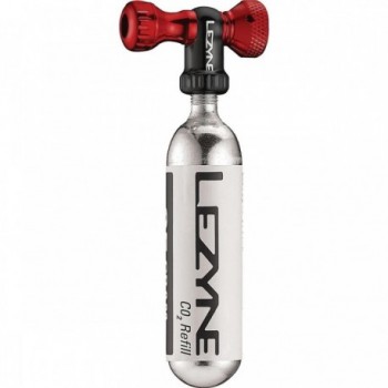 Lezyne CO2 Bomba Control Drive CNC Rojo Brillante 16g - Erogador de Alta Calidad - 1