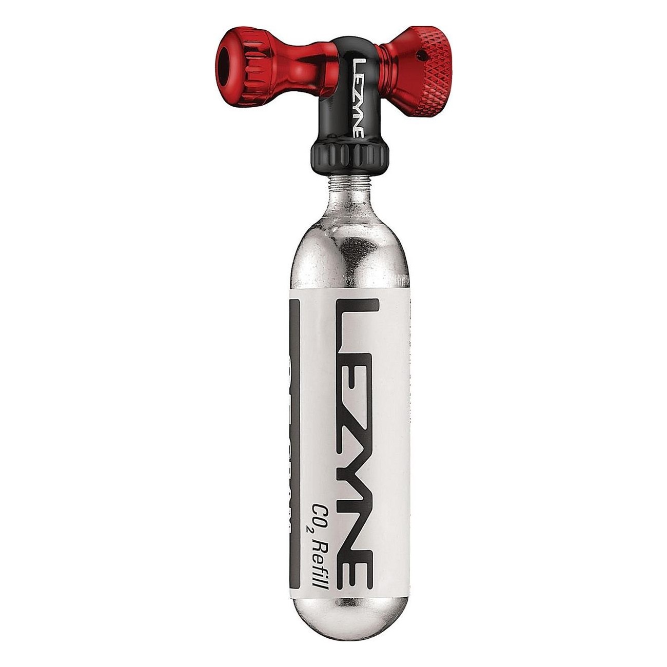 Lezyne CO2 Pumpe Kontroll Drive CNC Rot Glänzend 16g - Hochwertiger Aluminium Emitter - 1