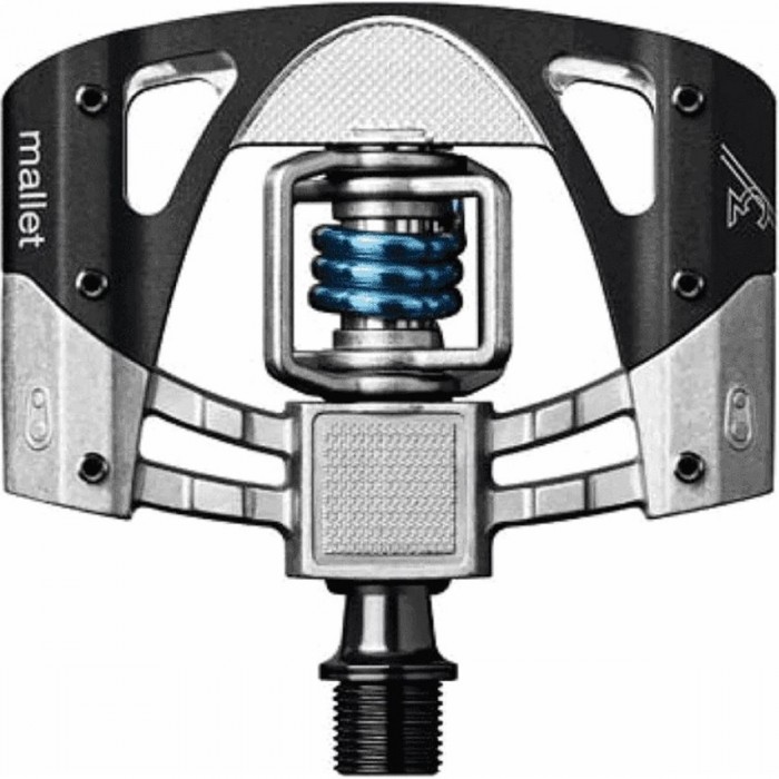 Pedali Crankbrothers Mallet 3 Nero/Blu per Enduro, Downhill e All Mountain - Leggeri e Robusti con Corpo in Alluminio e Perno in