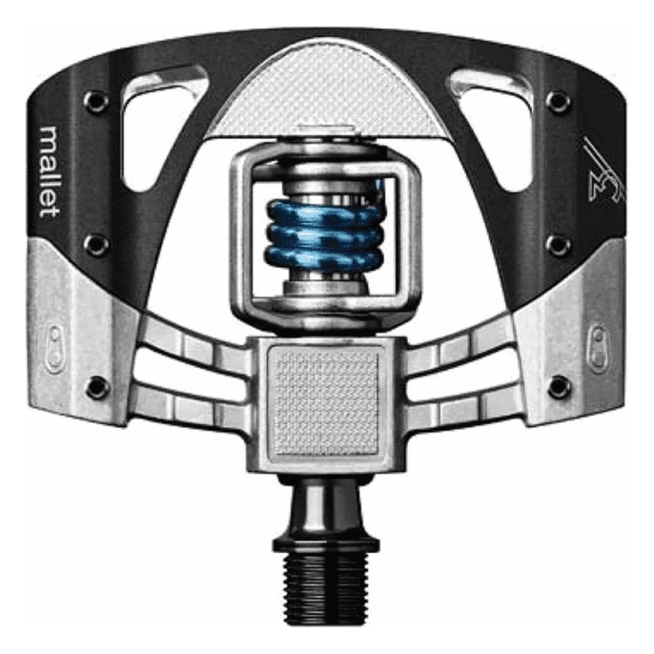 Pédales Crankbrothers Mallet 3 Noir/Bleu pour Enduro, Downhill et All Mountain - 1