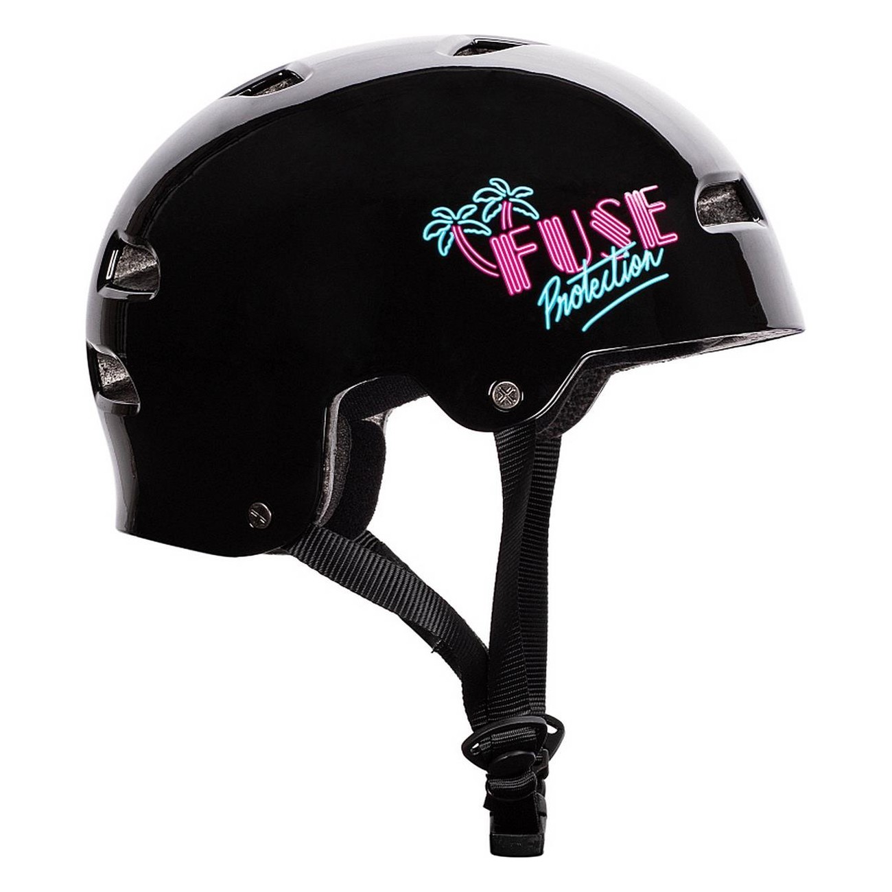 Casco Fuse Alpha Negro-Rosa Talla XS-S con Carcasa de ABS y Espuma EPS - 1