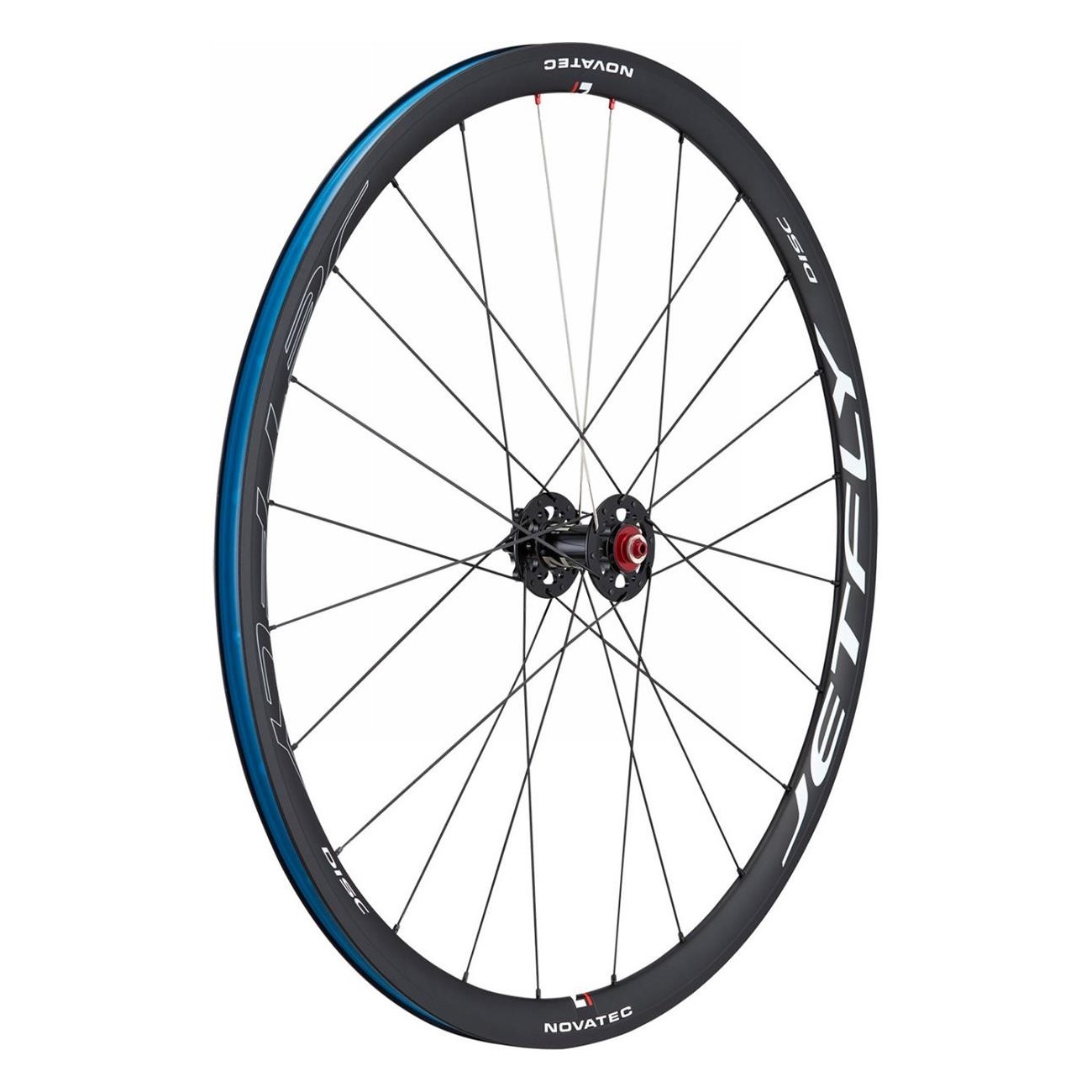 Novatec Jetfly 700c U4.0 Tubeless Ready Wheelset for Disc Brakes, Black, 32mm - 3