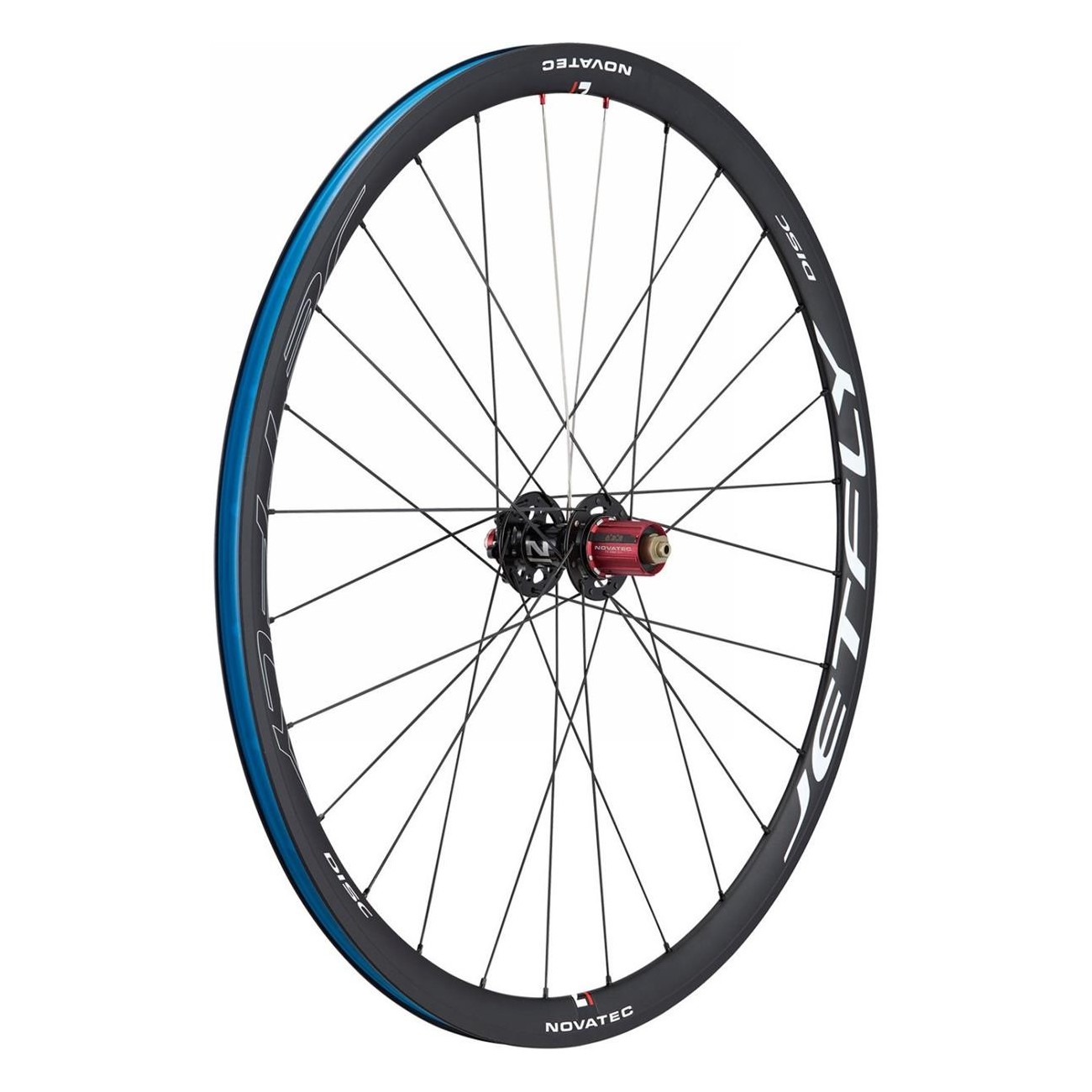 Novatec Jetfly 700c U4.0 Tubeless Ready Wheelset for Disc Brakes, Black, 32mm - 4