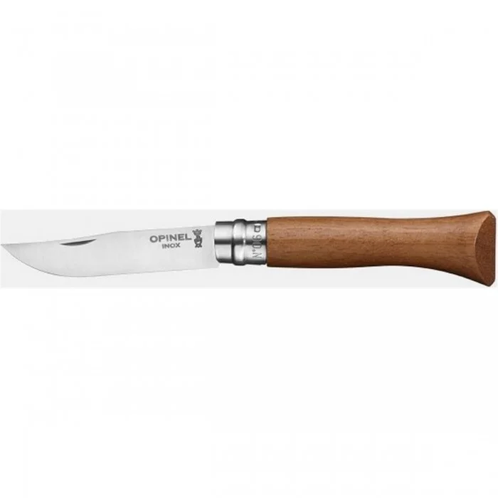 Opinel Luxusmesser N.06 Inox mit Walnussholzgriff - Elegant und Sicher - 1