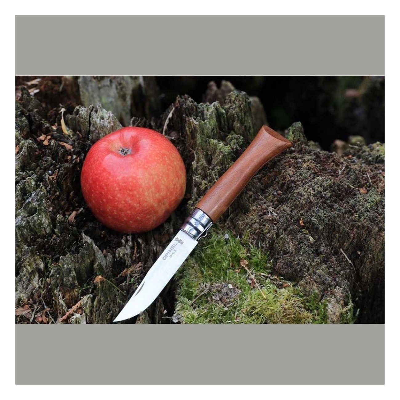 Opinel Luxusmesser N.06 Inox mit Walnussholzgriff - Elegant und Sicher - 3