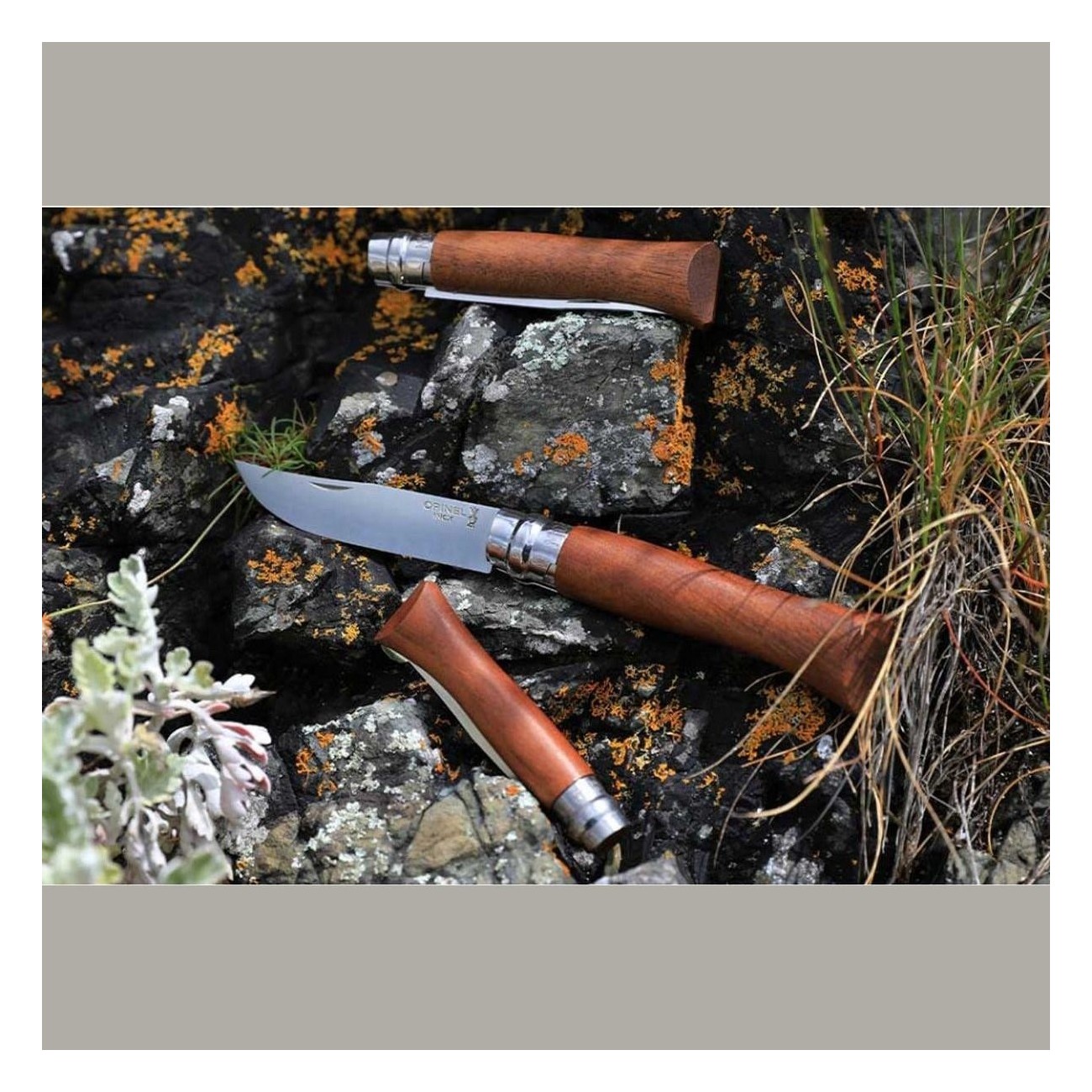 Opinel Luxusmesser N.06 Inox mit Walnussholzgriff - Elegant und Sicher - 5