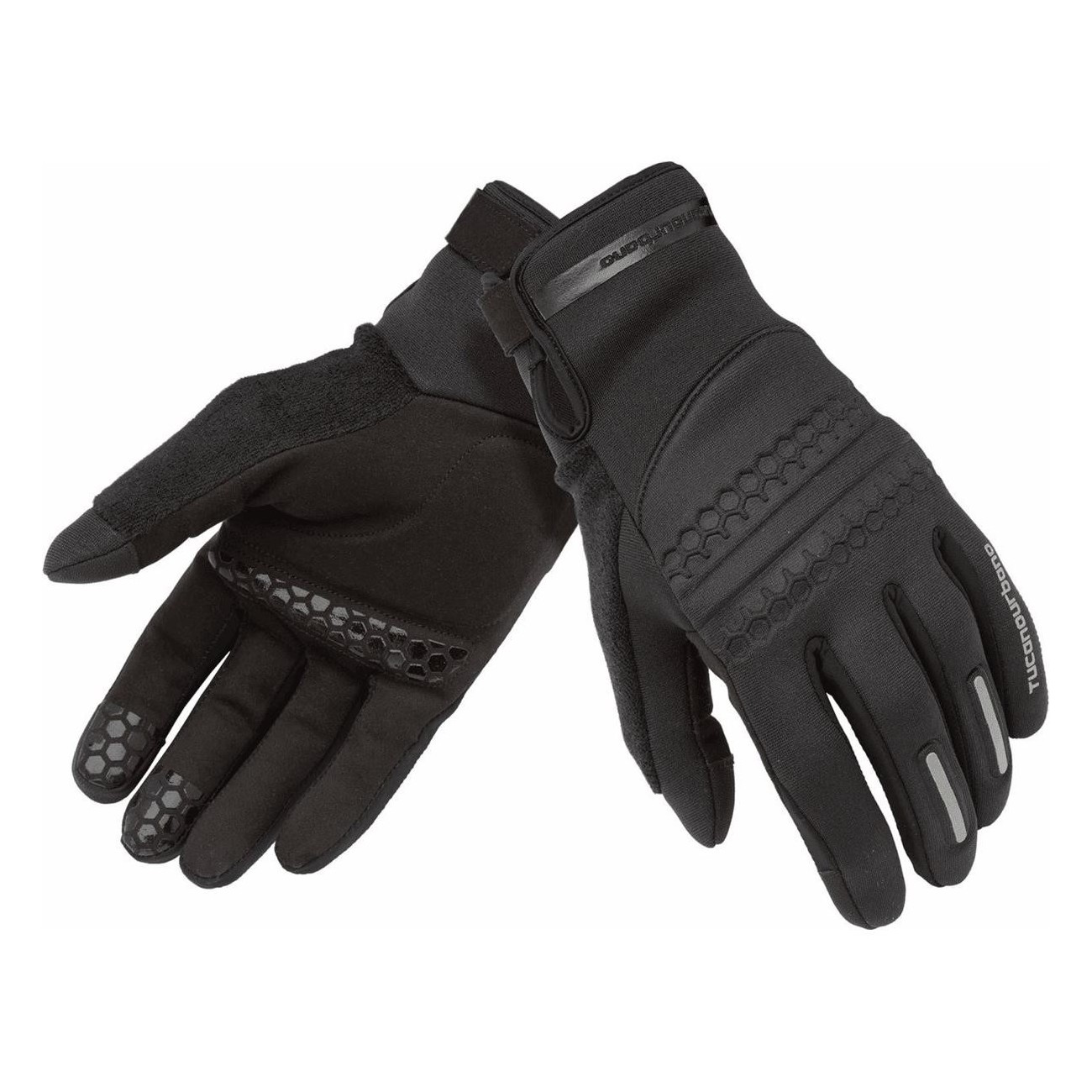 Black Gravel Bike Glove - Size M, Comfort and Durability - 1