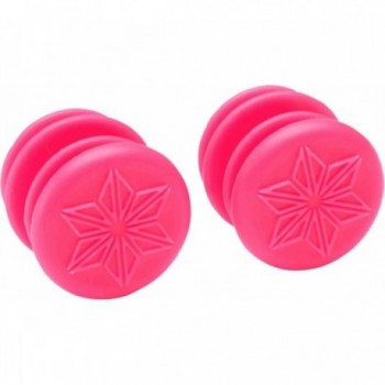 Pink Polycarbonate Handlebar Plugs SUPACAZ ENDZ - Style & Functionality - 1