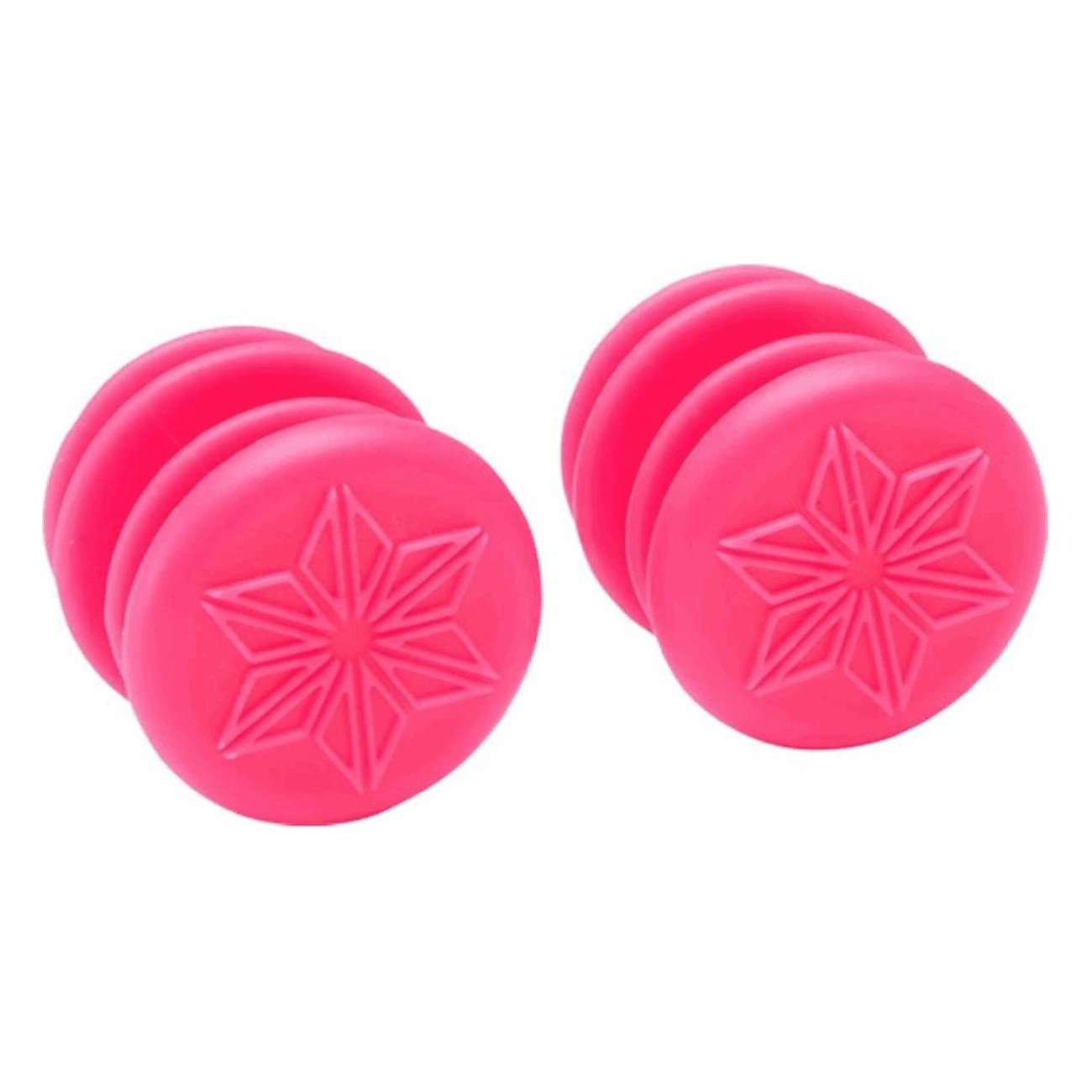 Pink Polycarbonate Handlebar Plugs SUPACAZ ENDZ - Style & Functionality - 1