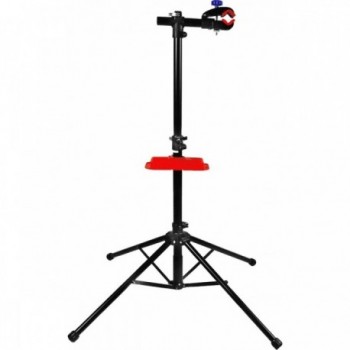 Support de vélo pliable avec 4 pieds, étau rotatif 360° et plateau à outils - 1