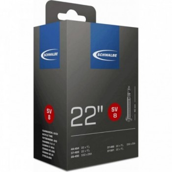 Chambre à air Schwalbe 22x1 3/8 avec valve Presta 40mm filetée - 1