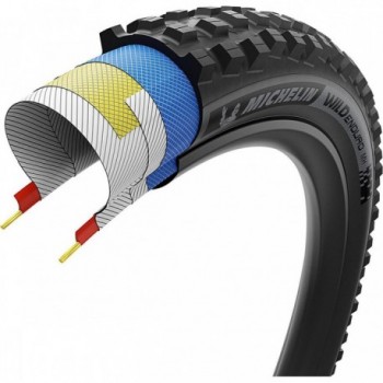 Copertone Michelin Wild Enduro MH 29' x 2.50 TLR Dark, Extra Grip e Protezione Avanzata - 2 - Copertoni - 3528706196676