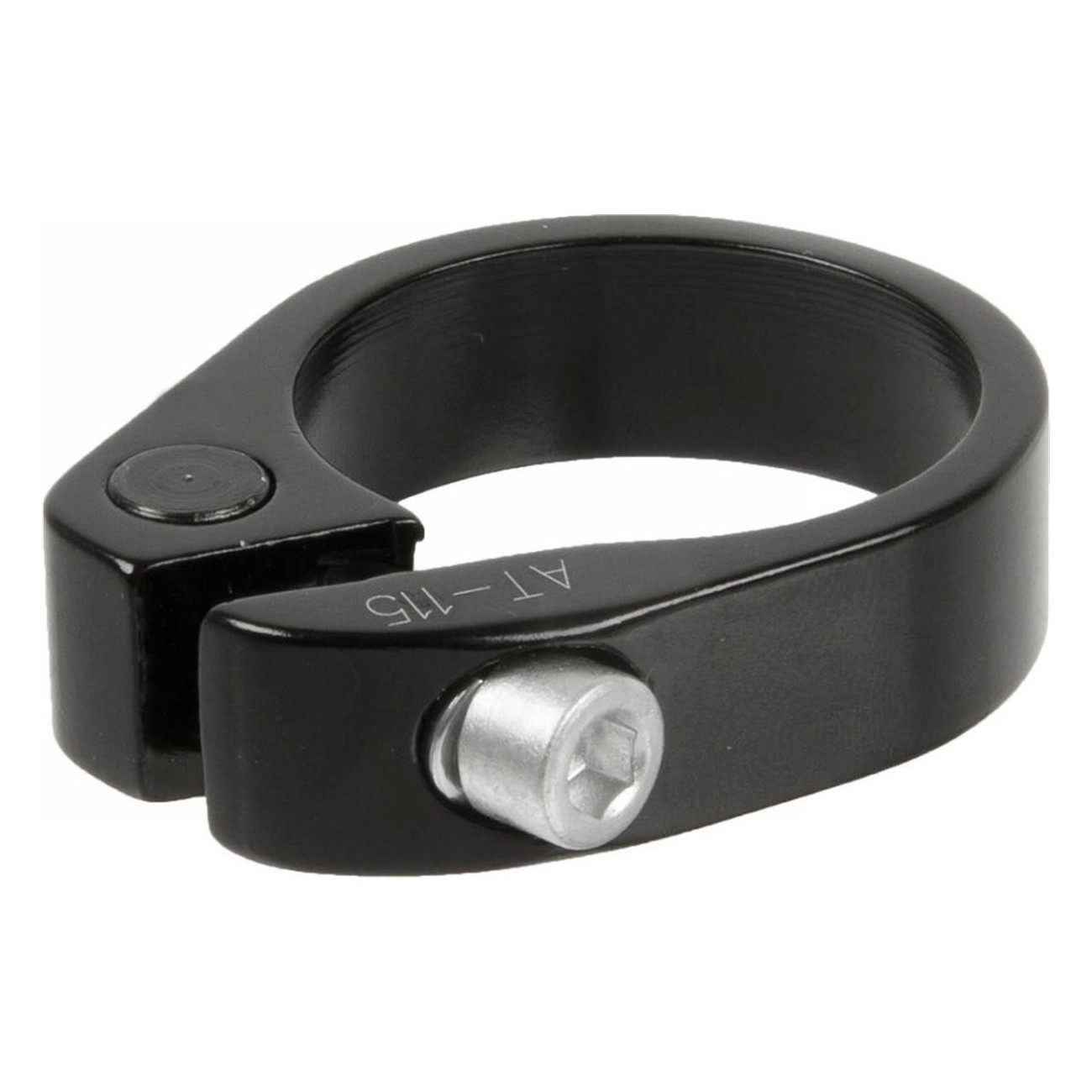 Collier de Selle ZOOM en Aluminium Noir 31,8 mm avec Vis Antirouille - 1