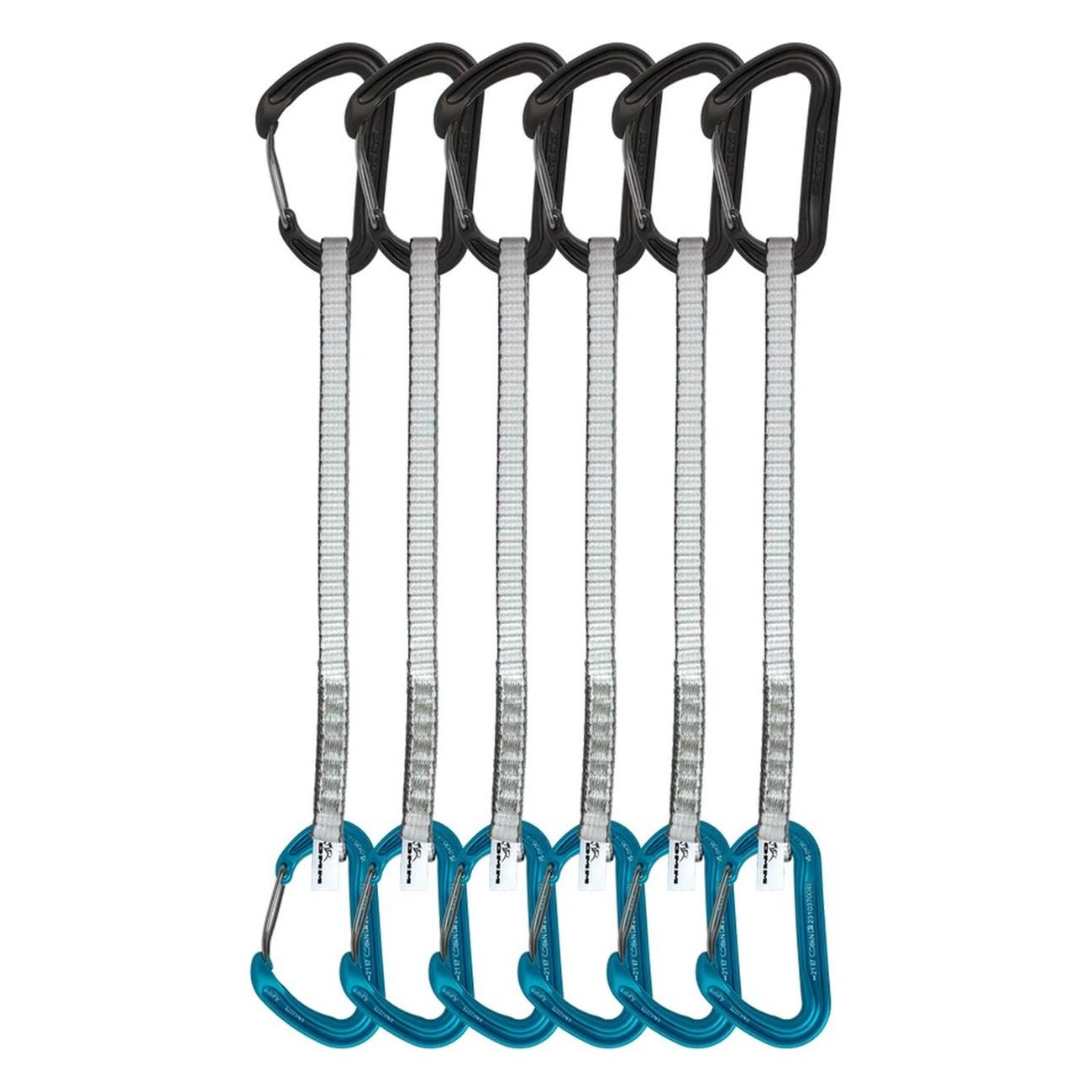 Set von 6 Aether Expressschlingen 12cm - Leicht, Sicher und Robust für Klettern - 3