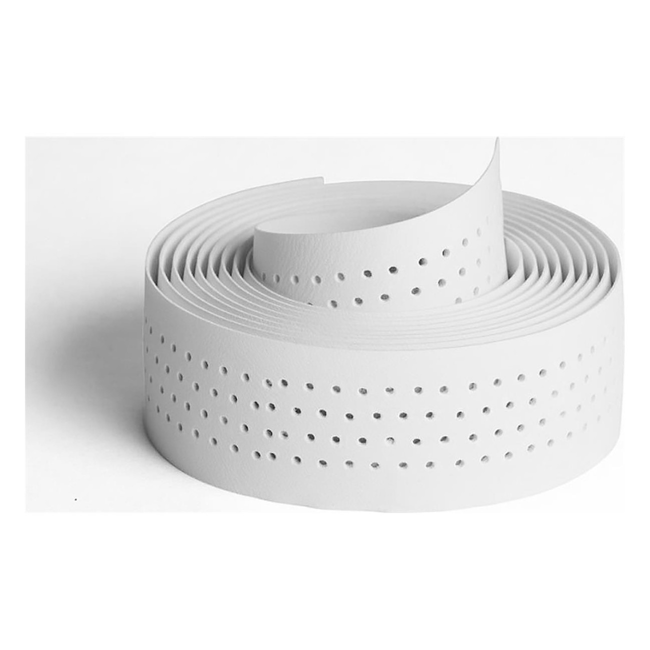 Nabico Siena Perforated Handlebar Tape 2mm White PVC - 2 Meters - 1